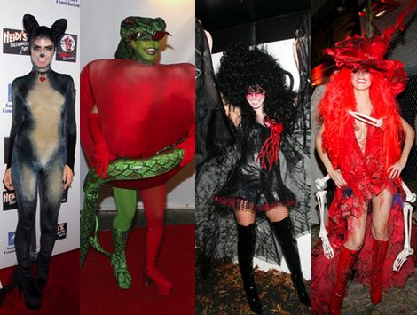 Heidi Klum en sus fiestas de Halloween de 2007, 2006, 2005 y 2004