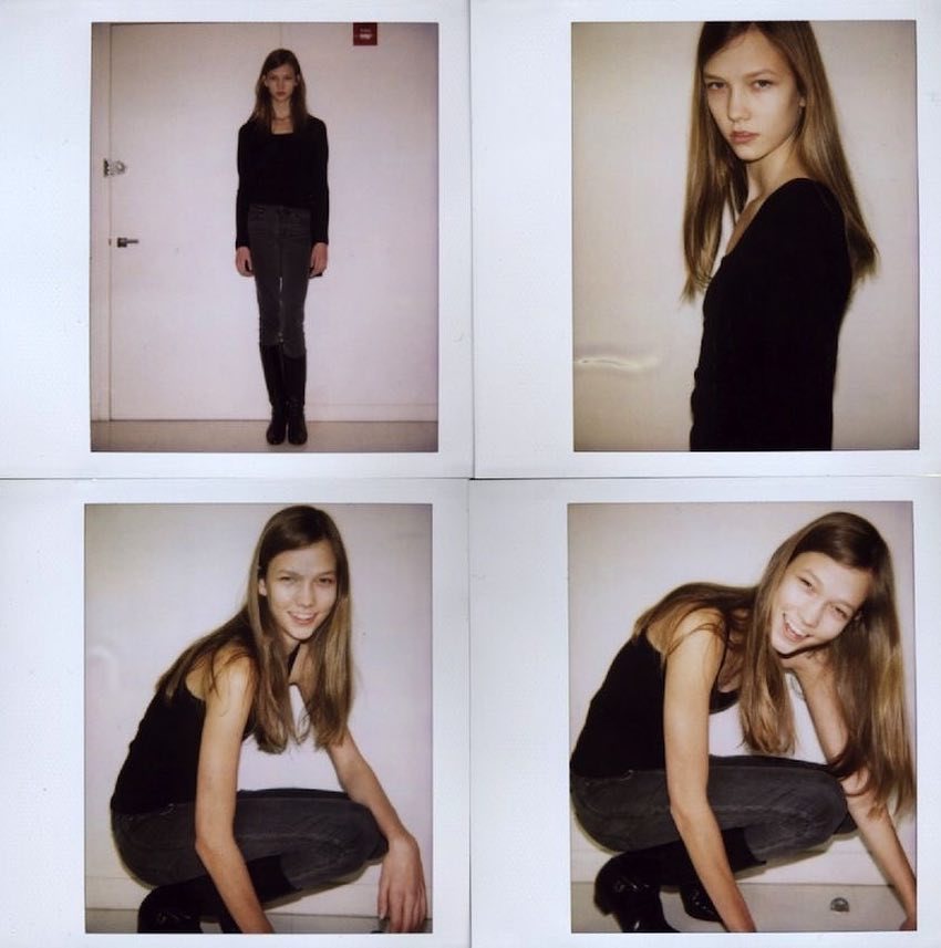 Karlie Kloss en sus primeras polaroids como modelo | Foto: Instagram @karliekloss
