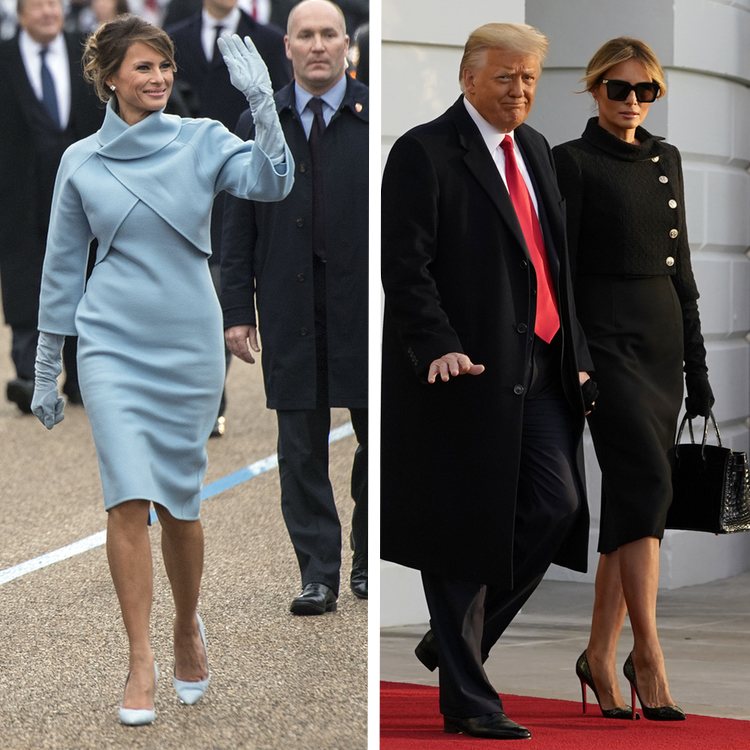El primer y el último look de Melania Trump