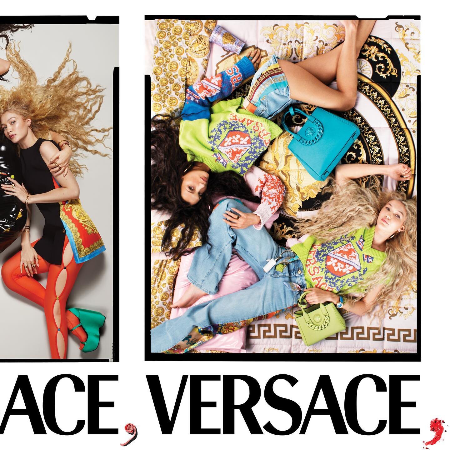 Gigi y Bella Hadid protagonizan juntas la última campaña de Versace | Foto: Instagram