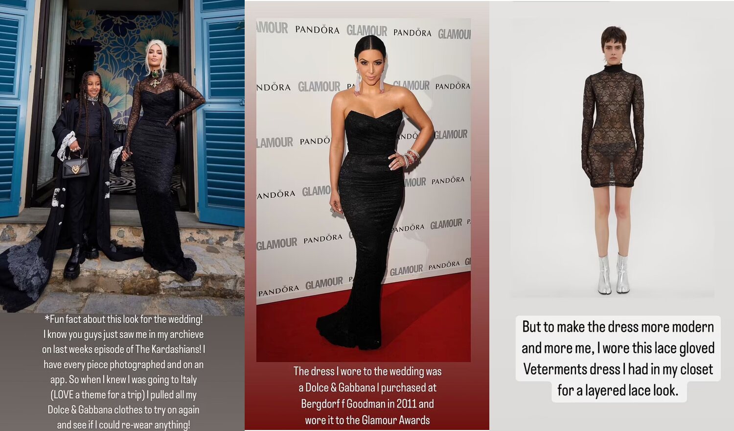 Kim Kardashian tenía todas las prendas en su archivo personal | Foto: Instagram