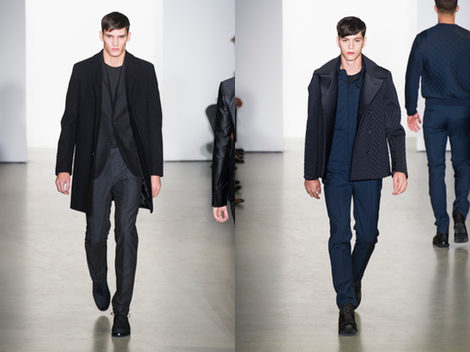 Dos looks de Calvin Klein para el otoño/invierno 2013/2014