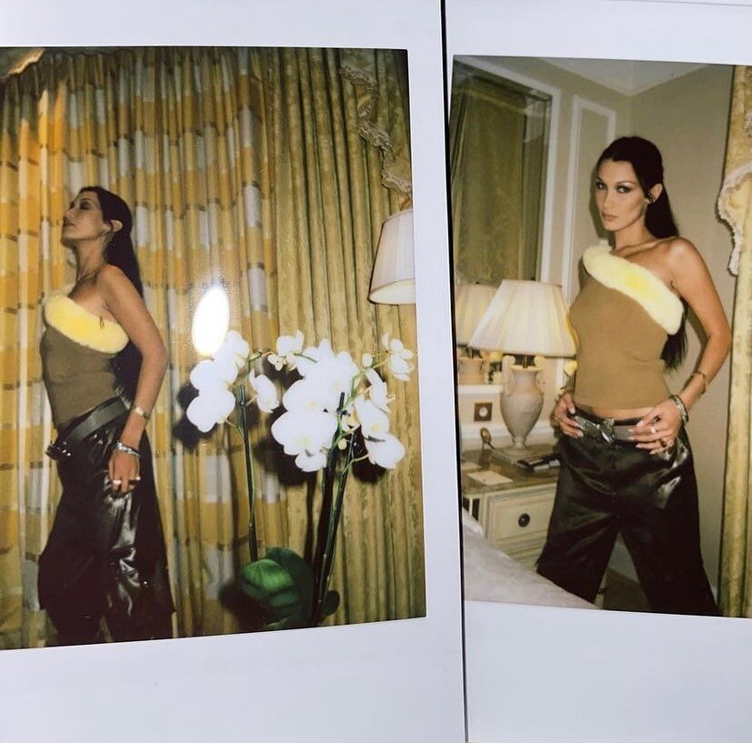 Bella Hadid con un look de la colección de Blumarine | Foto: Instagram