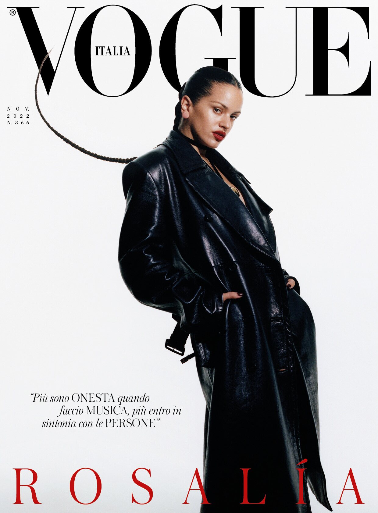 Rosalía protagoniza la portada de Vogue Italia en edición de noviembre 2022