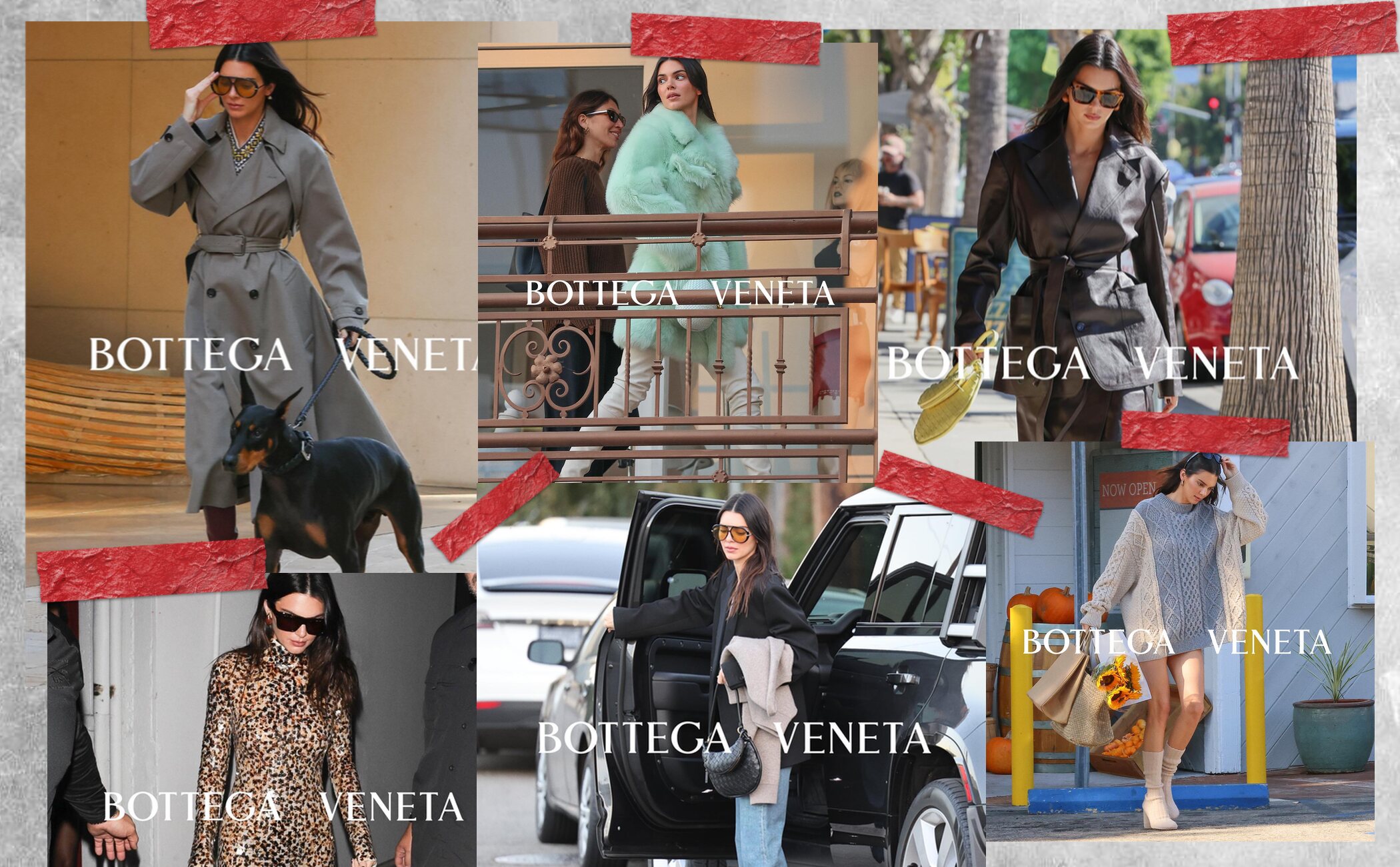 La campaña street style de Kendall Jenner para Bottega Veneta | Fotos: Redes sociales