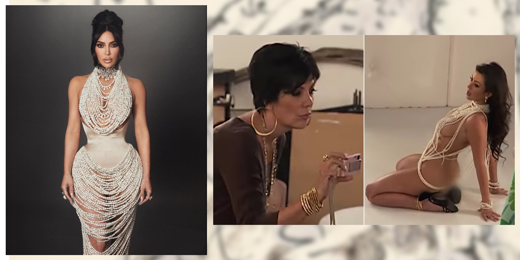 Kim Kardashian en la MET y en un capítulo de 'KUWTK' | Fotos: Instagram y E! Onine
