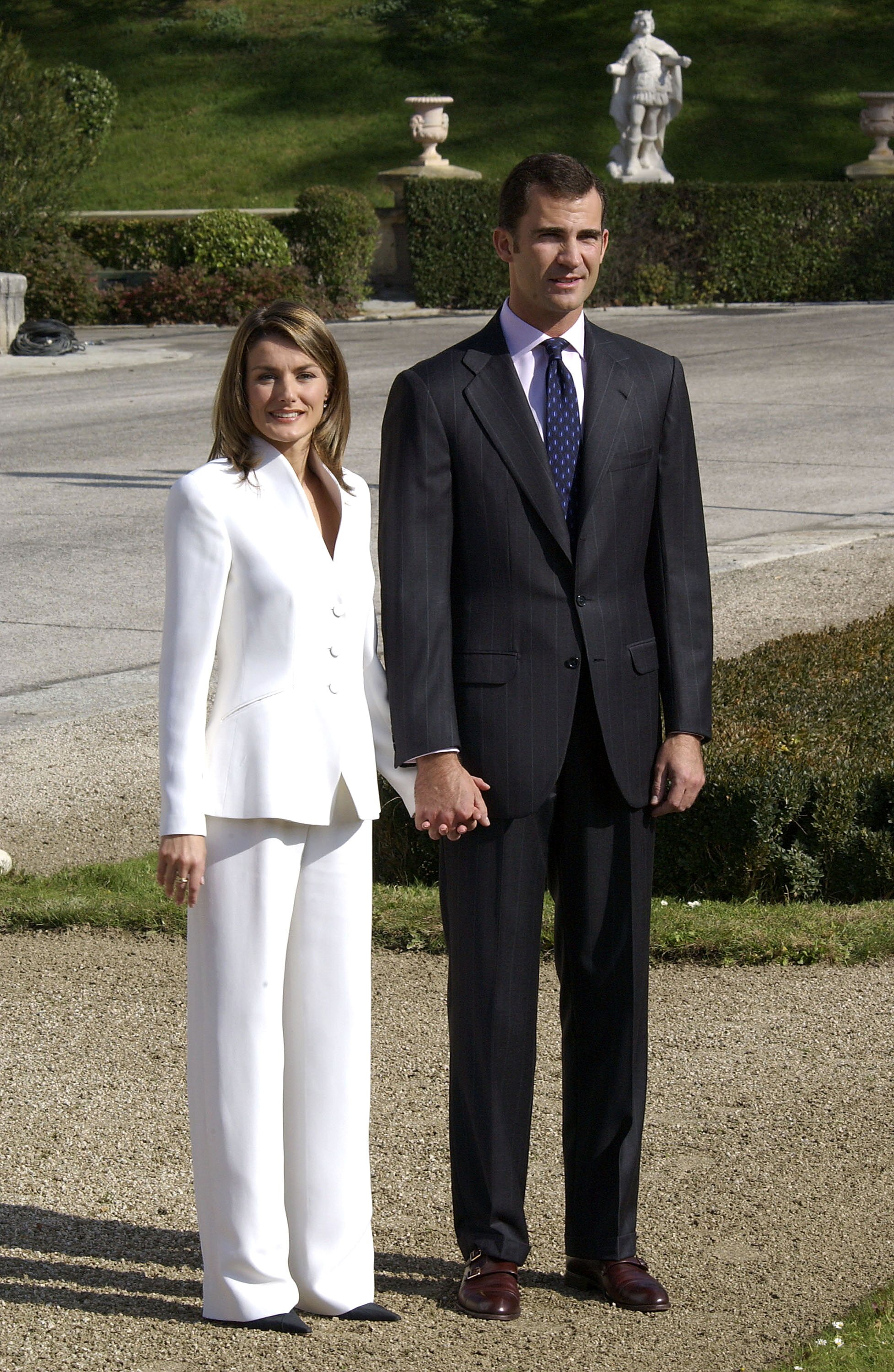 El Príncipe Felipe y Letizia Ortiz en la pedida de mano en 2003 | Foto: Bekia.es / Getty Images