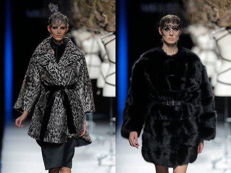 Dos abrigos de la colección otoño/invierno 2013/2014 de Miguel Marinero