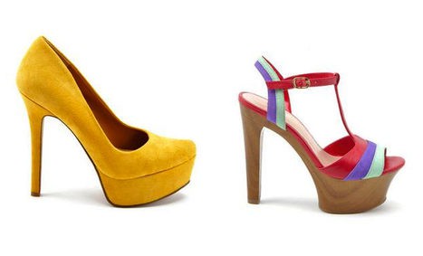 Dos sandalias de la línea de calzado Jessica Simpson primavera/verano 2013