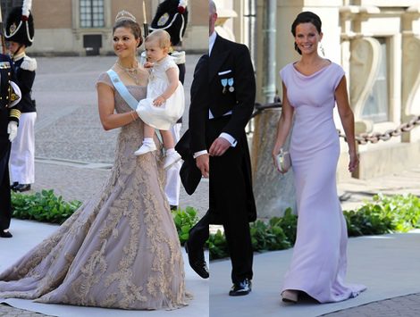 La princesa Victoria de Suecia y Sofía Hellqvist apostaron por el color malva