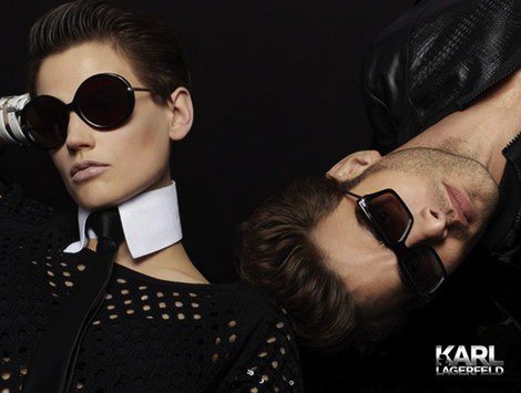 Imagen de la campaña de promoción de 'Karl Lagarfeld Eyewear'
