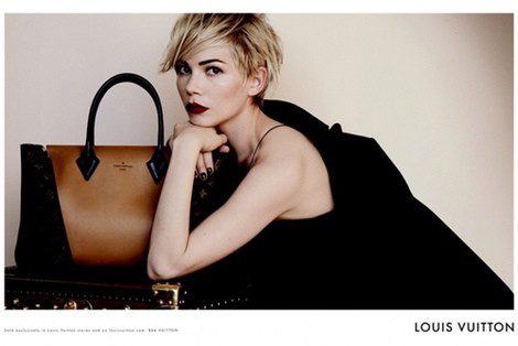 Michelle Williams posando para Louis Vuitton
