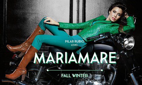Pilar Rubio posando para Maria Mare otoño/invierno 2013/2014