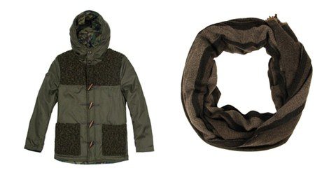 Abrigo corto y bufanda de la colección masculina 'Made in Italy' de Bershka