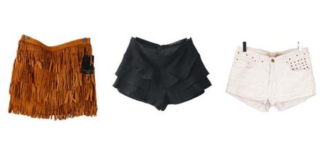Shorts en camel, blanco y negro de Noelia López a la venta en Closket