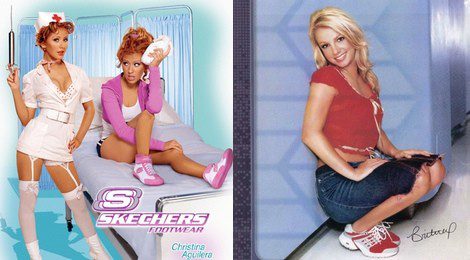 Christina Aguilera y Britney Spears fueron embajadoras de Sketchers
