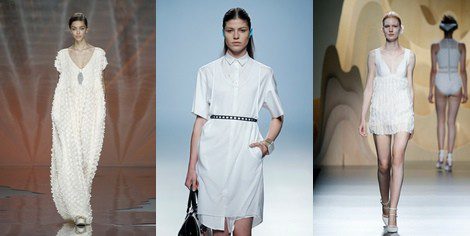 El blanco protagoniza las pasarelas de Madrid fashion Week 2015