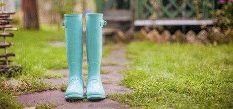 Las botas de agua son el complemento perfecto para los días de lluvia