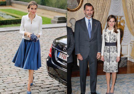 La Reina Letizia escogió looks totalmente opuestos de Felipe Varela para su viaje a Bélgica y Luzemburgo