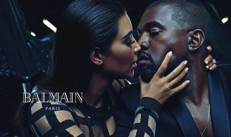 Kim Kardashian y su marido Kanye West protagonizan la nueva campaña primavera/verano 2015 de Balmain