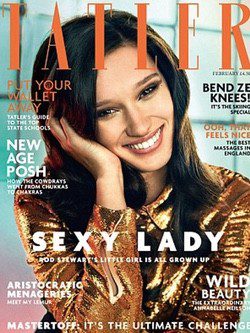 Renee Stewart, hija de Rachel Hunter y Rod Stewart, será la nueva imagen de portada de la revista británica Tatler