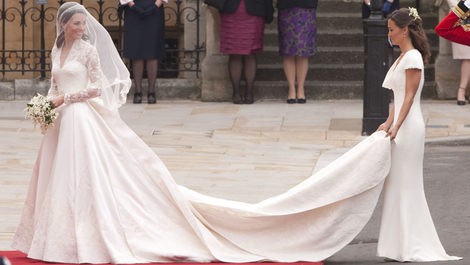 La Duquesa de Cambridge con su hermana Pippa Middleton el día de su boda