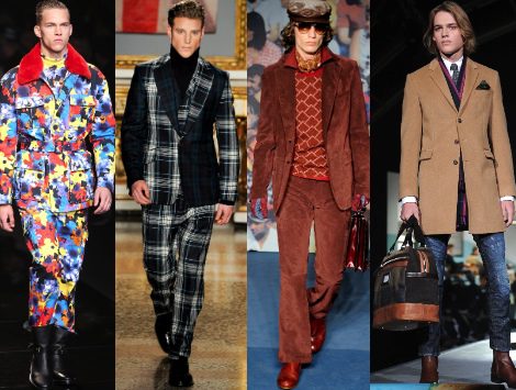 Looks elegantes en total black y estampados tribales dominan en la semana de la moda masculina de Milán