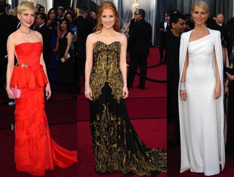 Milla Jovovich, Emma Stone y Rooney Mara destacan sobre la alfombra roja de los Oscar 2012