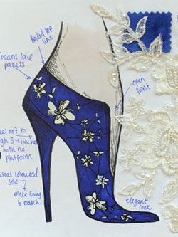  Diseño del zapato creado por Becka Hunt