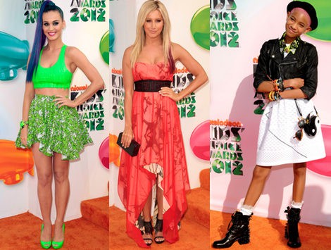 Selena Gomez pone glamour a la alfombra roja de los Nickelodeon Kids' Choice Awards 2012