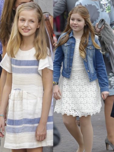 Leonor y Alexia de Holanda vestidas de Zara
