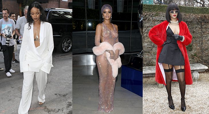 Varios looks de Rihanna en 2014