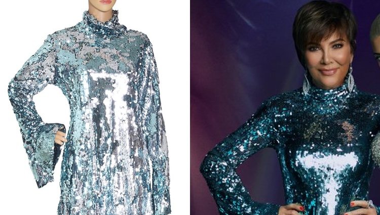 Vestido de lentejuelas de Kris Jenner a la vente en 'The Kardashian Closet'