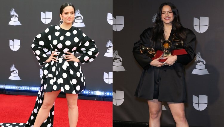 Rosalía lució dos looks en la alfombra roja de los Grammy Latinos 2019