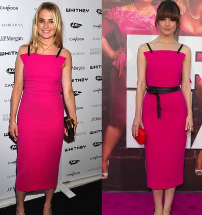 El mismo vestido: Rose Byrne y Amanda Hearst comparten gusto por la moda