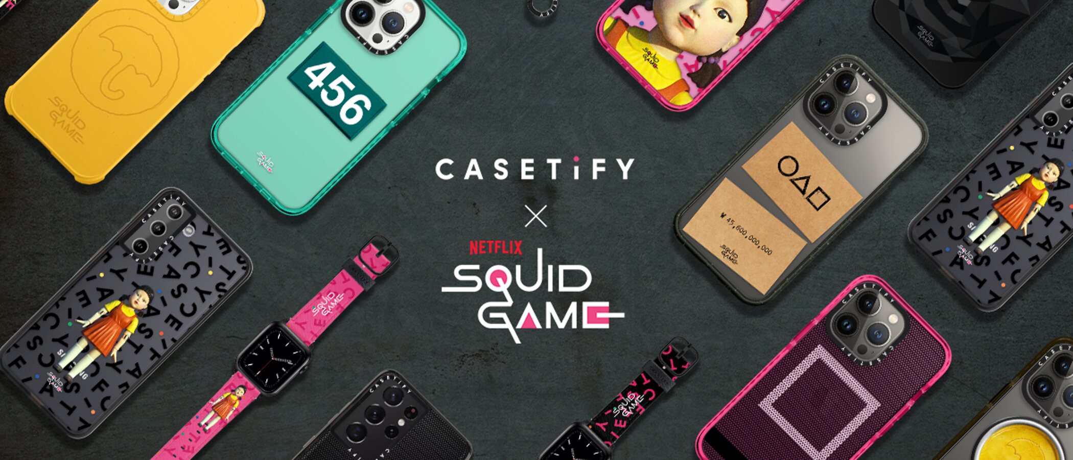 CASETiFY y Netflix se unen para lanzar una colección de fundas de móvil inspiradas en 'El Juego del calamar'