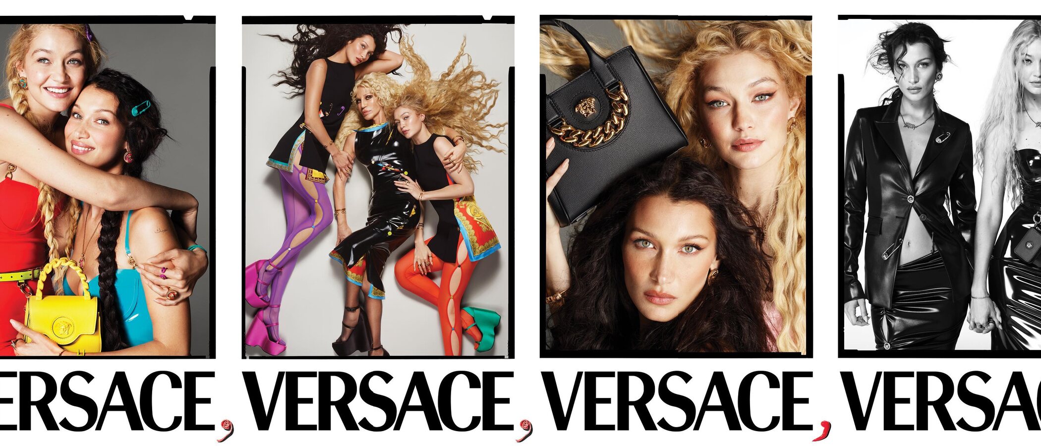 Donatella se convierte en la matriarca de las Hadid protagonizando la última campaña de Versace junto a Bella y Gigi