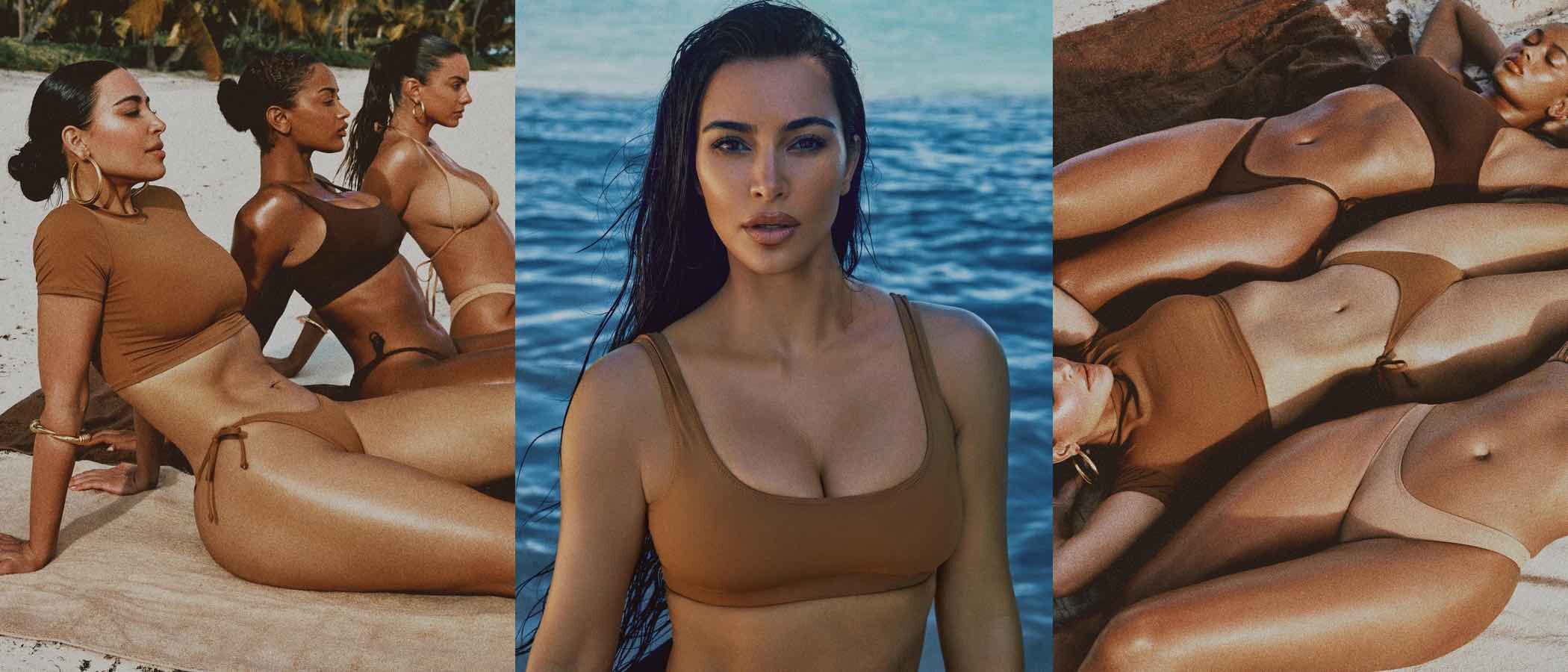 Kim Kardashian sigue los pasos de Kylie Jenner e incorpora Skims a la industria swimwear