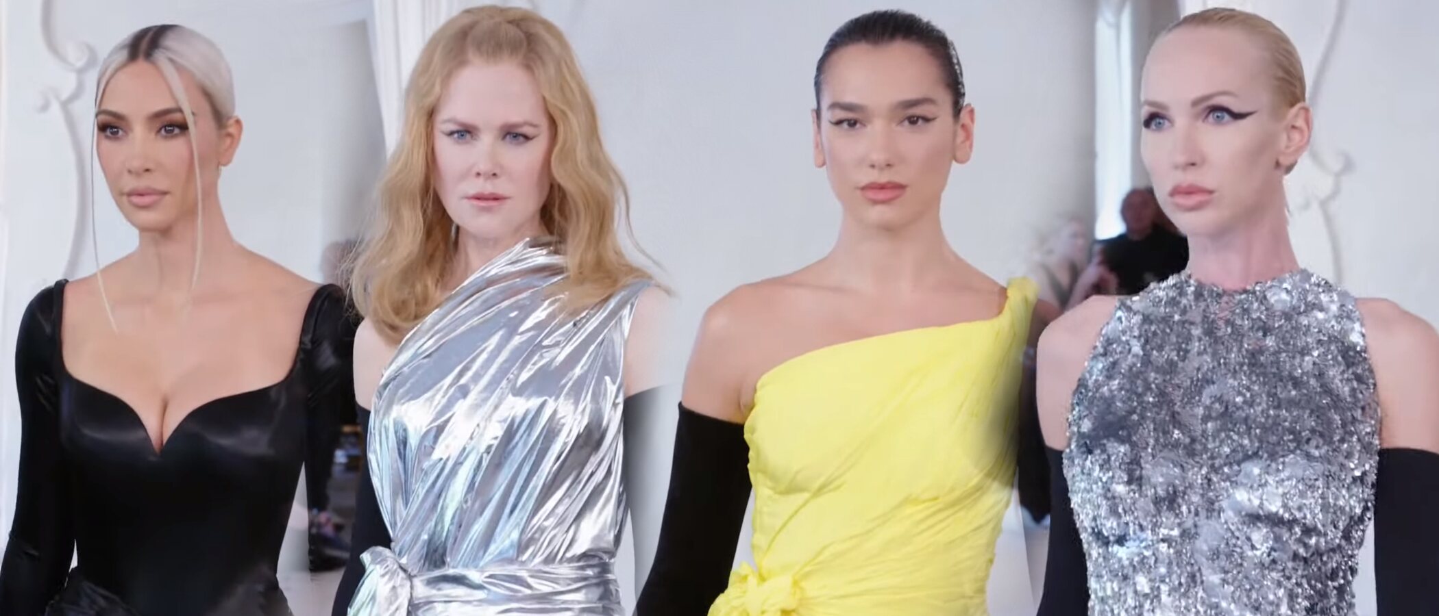 Kim Kardashian, Nicole Kidman, Dua Lipa y Christine Quinn desfilan para Balenciaga en su desfile Alta Costura