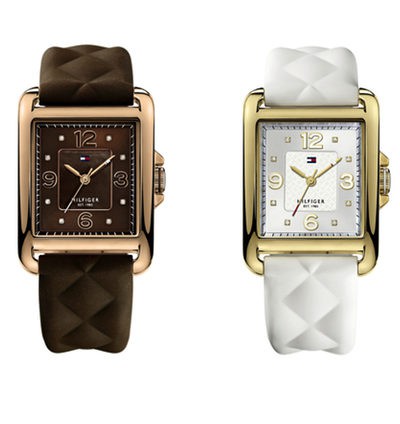 Los relojes y pulseras de Tommy Hilfiger eligen el blanco y el marrón para la colección de invierno 2013
