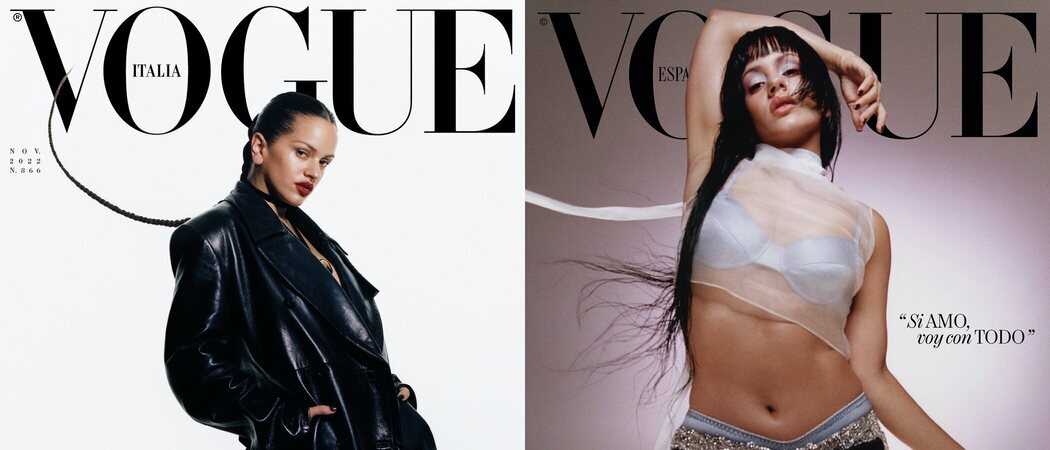 Rosalía hace historia con una portada doble en Vogue España e Italia por el año 'Motomami'