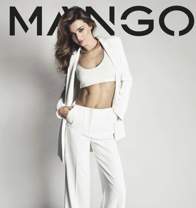 Miranda Kerr y Mango apuestan por la combinación blanco y negro para esta primavera/verano 2013