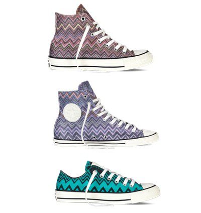 El zigzag hecho tendencia: Missoni y Converse crean otra colección de zapatillas
