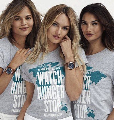 Candice Swanepoel, Chrissy Teigen, Lily Aldridge y la firma Michael Kors luchan contra el hambre mundial