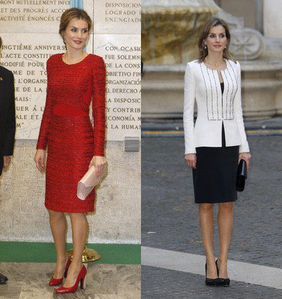 La Reina Letizia vuelve a confiar en los diseños de Felipe Varela para su visita a Italia