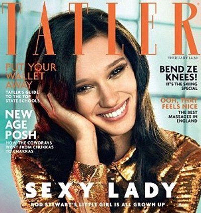 Renee Stewart, hija de Rod Stewart, será la nueva imagen de portada de la revista Tatler