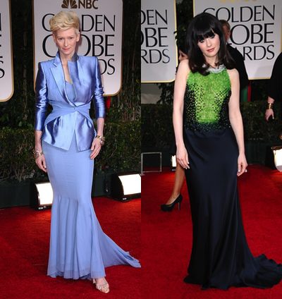 Meryl Streep, Tilda Swinton y Madonna, los 'antilooks' de los Globos de Oro 2012