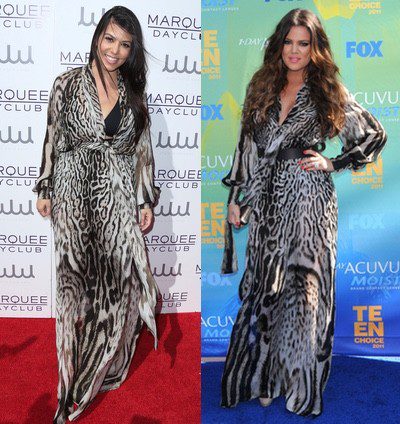 Kourtney Kardashian y Khloé Kardashian: dos hermanas y un mismo Roberto Cavalli