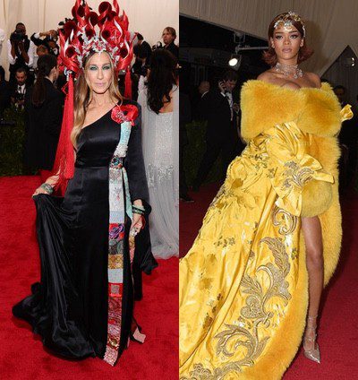 Rihanna, Sarah Jessica Parker y Karen Elson, las peor vestidas de la Gala del Met 2015