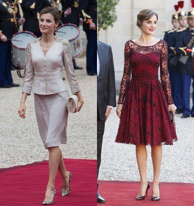 La Reina Letizia pasea el estilo de Felipe Varela, Nina Ricci y Carolina Herrera en su Viaje de Estado a Francia